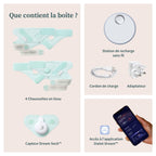 Moniteur bébé intelligent Dream Sock suivi fréquence cardiaque oxygène sommeil en temps réel WiFi Bluetooth rose