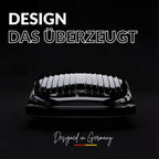 Dachbox Auto 320 L mit 75 kg Zuladung, aerodynamische Gepäckbox aus ABS, ASA und PC in Schwarz Glänzend mit Schnellspanner, beidseitiger Öffnung und