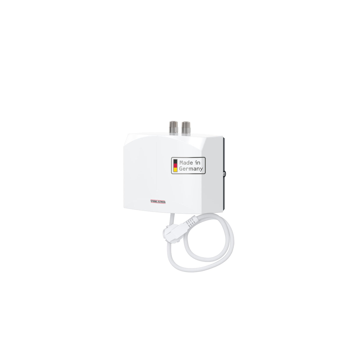 Hydraulischer Mini-Durchlauferhitzer DHM 3 für Handwaschbecken, 3,5 kW, 230 V, druckfest und drucklos, mit Stecker
