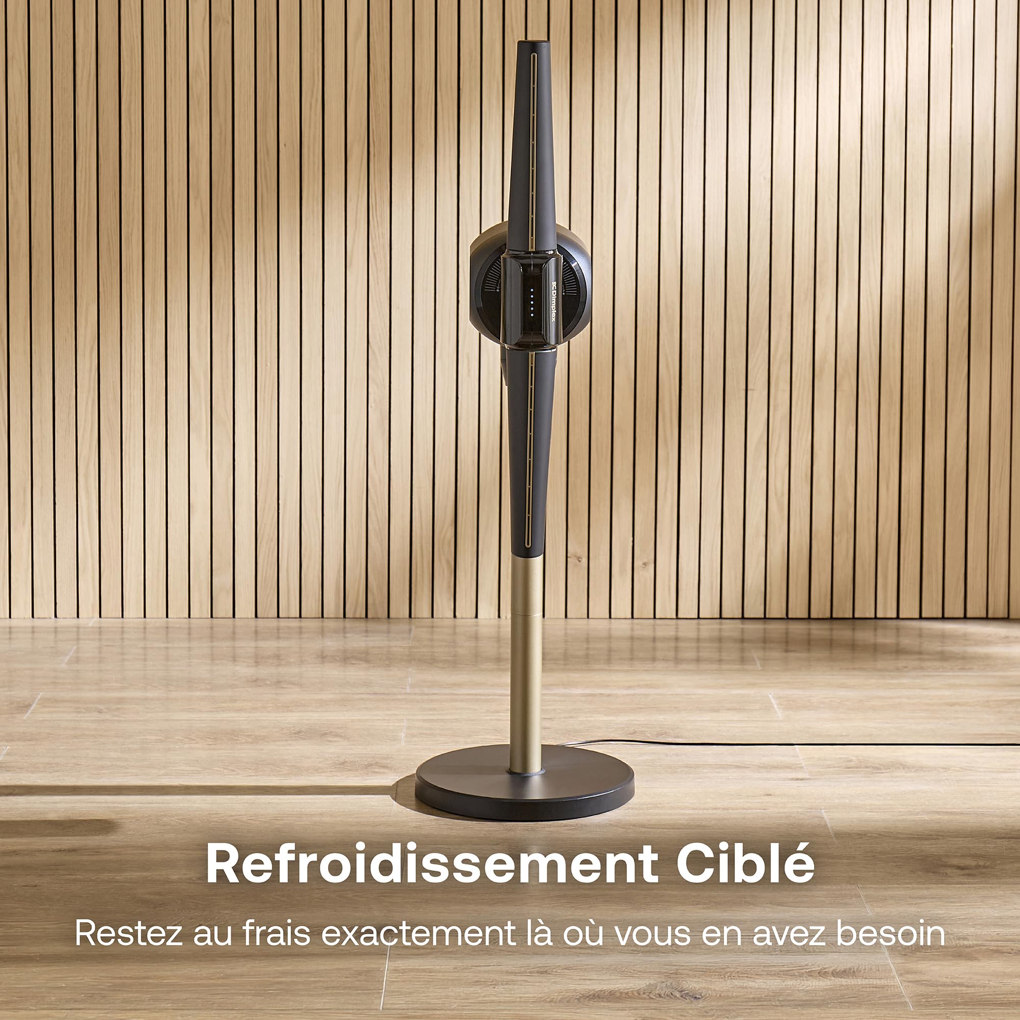 Ventilateur sans pales FlexBlade sur pied double direction oscillation 90° 5 vitesses minuterie télécommande magnétique