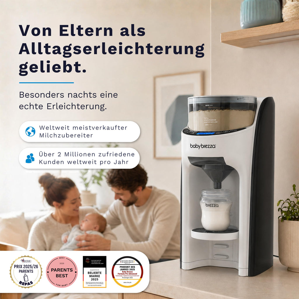Automatischer Flaschenzubereiter Formula Pro Advanced, bereitet 60–300 ml in 30-ml-Schritten mit 22 °C, 37 °C oder 40 °C zu