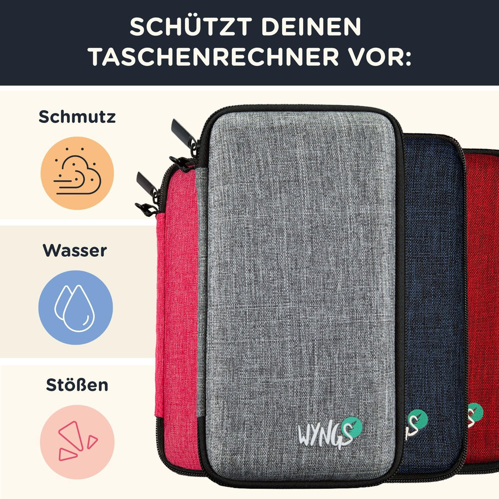 Grafikrechner TI-Nspire CX II-T mit Schutztasche in Schwarz, batteriebetrieben mit Farbdisplay