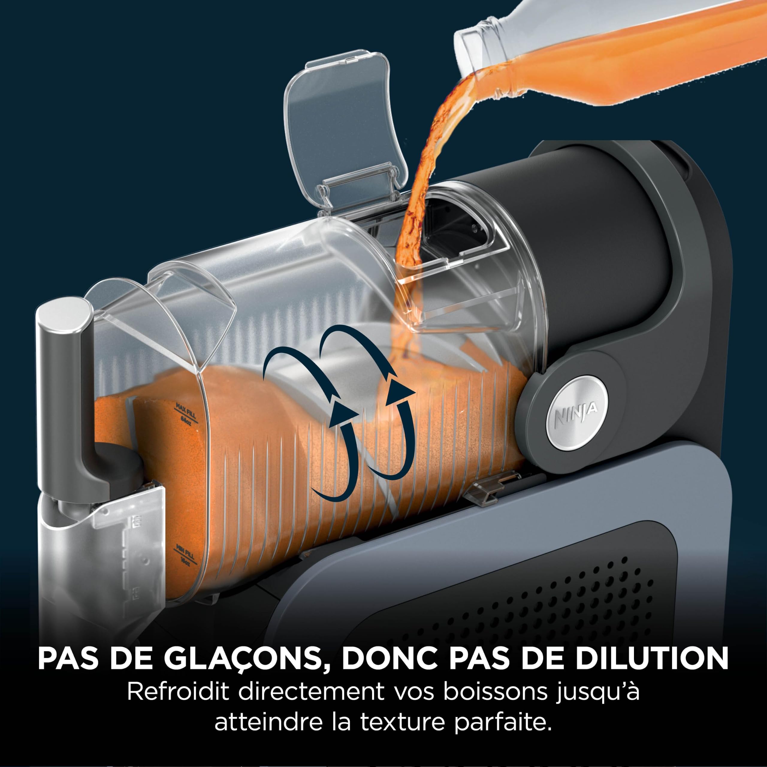 Machine à boissons glacées FS301EU 1,9L avec 5 programmes pour granités cocktails glacés frappés et milkshakes