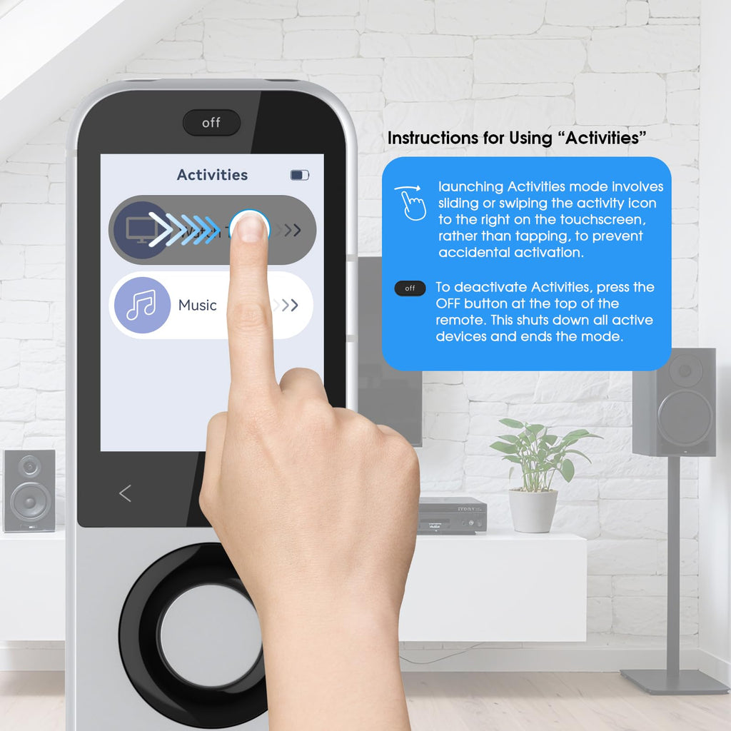 Universalfernbedienung mit Hub und Ladestation, für bis zu 49 IR-, Bluetooth- und WLAN-Geräte, Modell X2