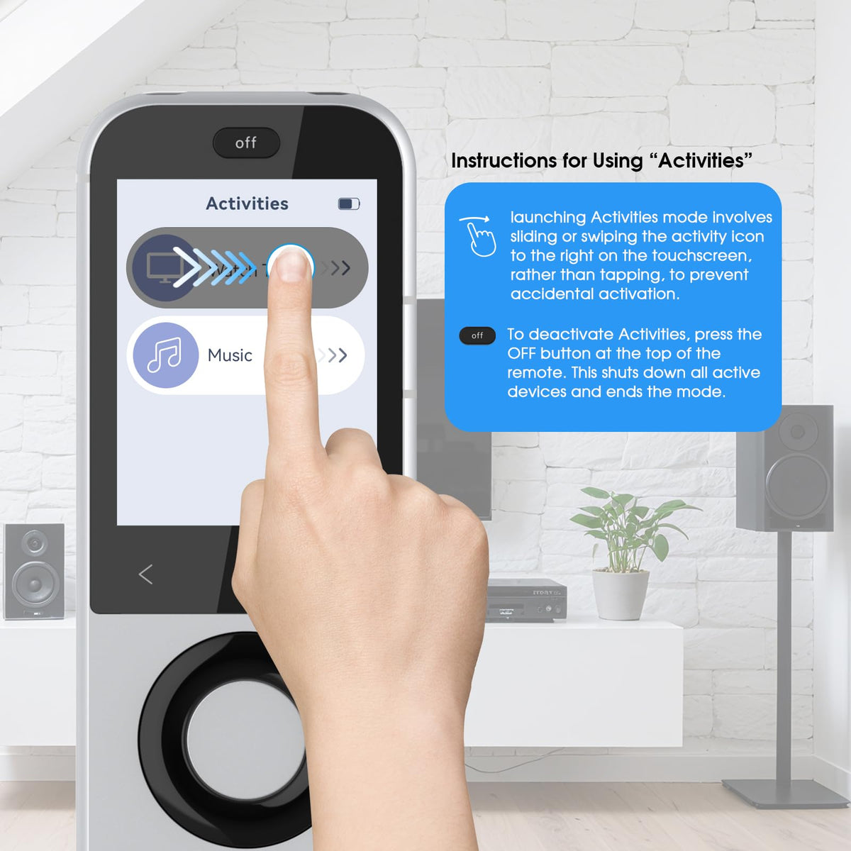 Universalfernbedienung mit Hub und Ladestation, für bis zu 49 IR-, Bluetooth- und WLAN-Geräte, Modell X2