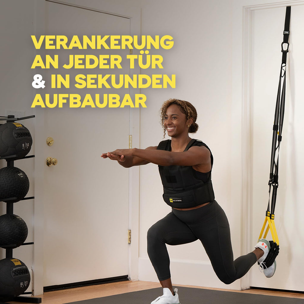 Schlingentrainer Ganzkörper-Trainingssystem All-in-One mit Türanker Aufhängung und Fußschlaufen