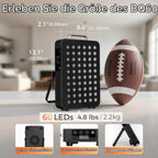 Rotlicht- und Infrarot-Panel 660 nm und 850 nm, 105 W, Modell BQ60, mit Aufhängeset und Augenschutz