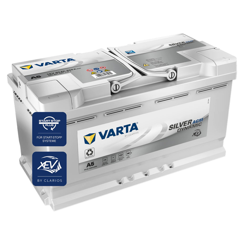 AGM Autobatterie 95Ah 850A 12V 353x175x190mm mit 6 Zellen SAE-Klemme für fahrzeugspezifische Anwendungen