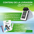 Testeur électronique de piscine photomètre 2.0 pour mesure du pH et du chlore avec 170 comprimés de test