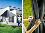 Wäschespinne mit Dach LinoProtect 400 40 m Leinenlänge Aluminium anthrazit inklusive Bodenhülse