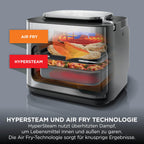 Combi 12-in-1 Multikocher mit Ofen- und Heißluftfritteusen-Funktion, 12,5 L, grau