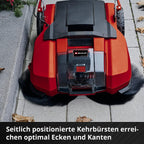 Akku-Kehrmaschine TE-SW 18/610 Li-Solo mit 610 mm Kehrbreite und 20 L Schmutzbehälter, ohne Akku und Ladegerät