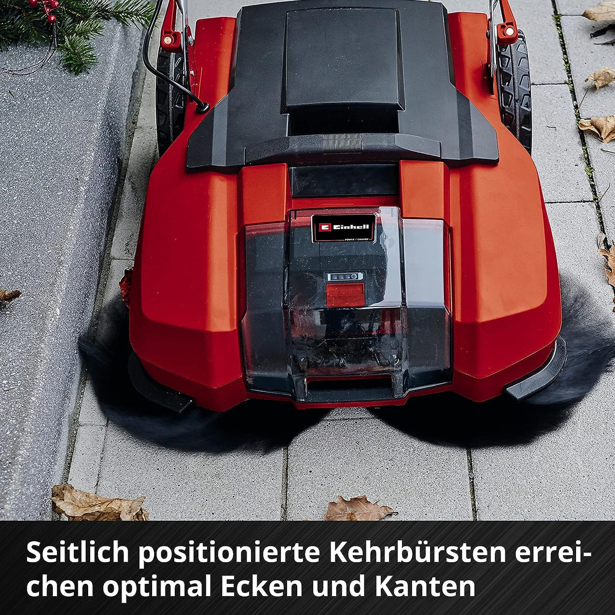 Akku-Kehrmaschine TE-SW 18/610 Li-Solo mit 610 mm Kehrbreite und 20 L Schmutzbehälter, ohne Akku und Ladegerät