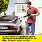 Nettoyeur haute pression K 4 FJ Home 130 bar débit 420 l/h avec pistolet HP lance Vario Power rotabuse buse à mousse et Home Kit