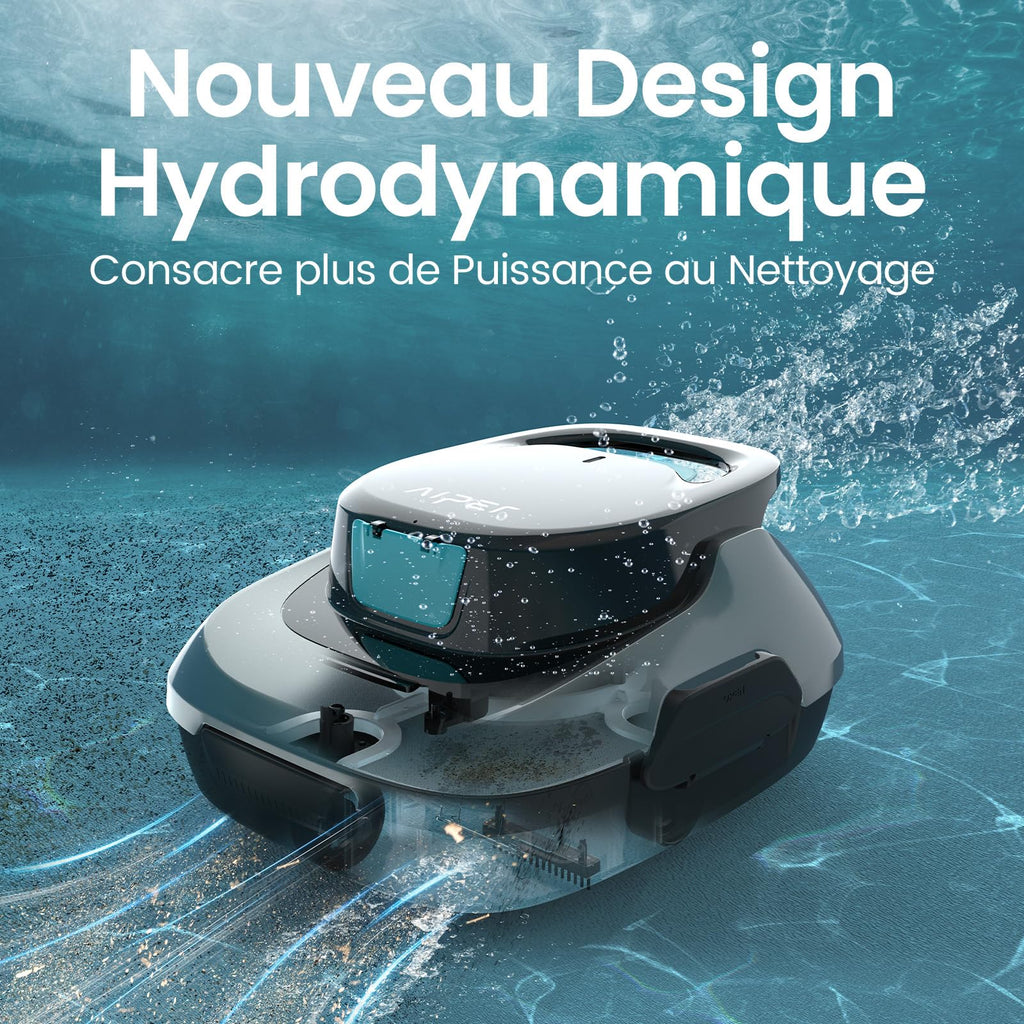 Robot de piscine sans fil Scuba SE pour nettoyage du fond avec autonomie 90 minutes stationnement automatique pour piscine hors sol jusqu'à 80 m²
