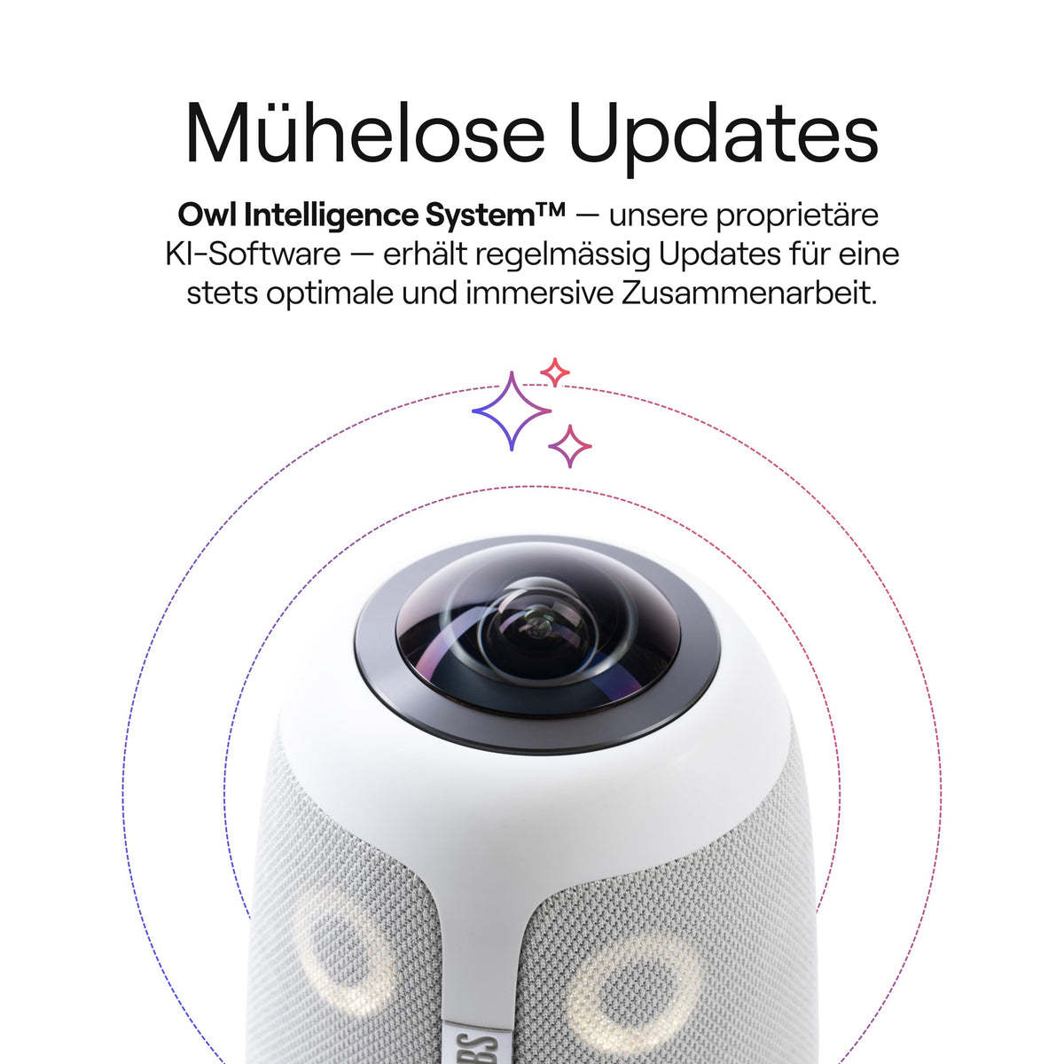 360-Grad-Videokonferenzkamera Meeting Owl 3 mit 1080p HD, Mikrofon und Lautsprecher, automatischem Sprecherfokus und Rauschunterdrückung