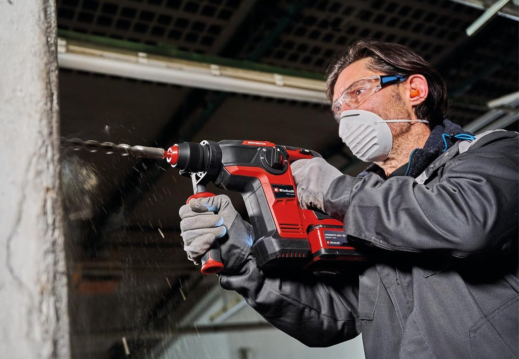 Akku-Bohrhammer TP-HD 18/26 Li BL Solo mit 18 V Brushless-Motor, 2,6 J und SDS-plus für 26 mm Bohrleistung in Beton, 4 Funktionen, im Koffer ohne Akku