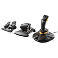 Flight-Simulator-Paket T.16000M FCS Flight Pack mit TWCS Schubregler TFRP Ruderpedalen 16.000 x 16.000 DPI USB für PC