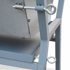 Rôtissoire électrique Mathurin Inox avec tournebroche inclinable 15 W pour barbecue charbon cuve inox