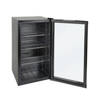 Réfrigérateur à boissons GPC1088 88L porte en verre réversible éclairage LED refroidissement statique