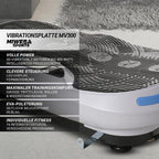 Vibrationsplatte Fitnessgerät mit 800 W, 4D-Vibration und Fernbedienung, 120 kg Tragkraft