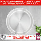 Batterie de cuisine Ingenio L897SK04 20 pièces antiadhésive induction avec poignées amovibles