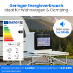 Tischgeschirrspüler TSG 5702 mit 5-Liter-Tank, 6 Programme und Frischluftfunktion, 3 Maßgedecke, inkl. Zulauf- und Ablaufschlauch