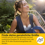 Tragbare elektrische Milchpumpe Motion InBra mit Aufbewahrungstasche, 2-Phase Expression Technologie und 9 Abpumpstufen, 24 mm Brusthaube sowie