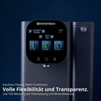 Auftisch Osmoseanlage Fusion Air mit Heißwasserspender 4,7-L-Tank UV-C LED 10-Stufen-Filterung Mineralisierung