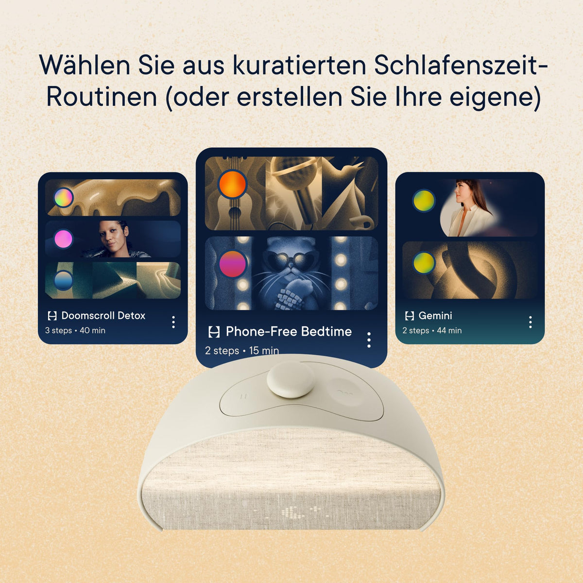 Sonnenaufgangswecker Soundmaschine Restore 3 smartes Licht über 80 Schlafklänge Bluetooth dimmbares Display Sonnenaufgangssimulation Weiß