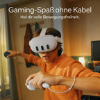 VR-Headset Meta Quest 3 512 GB mit 4K+ Infinite Display, Snapdragon XR2 Gen 2 und Gorilla Tag Cardboard Monkenaut Bundle