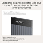 Enregistreur vocal IA Note Pro avec transcription automatique 64 Go Bluetooth 50 h d'enregistrement étui magnétique inclus