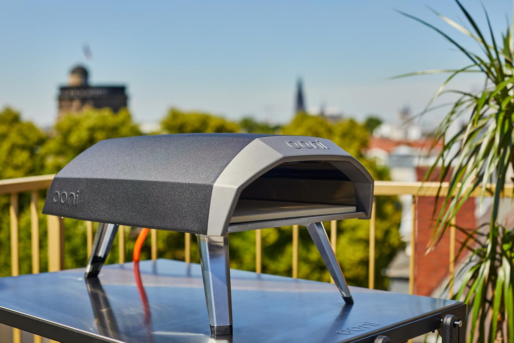 Gas-Pizzaofen Koda 12 für 50 mBar bis 500 °C mit 30 cm Backfläche und tragbarem Design für Garten und Balkon