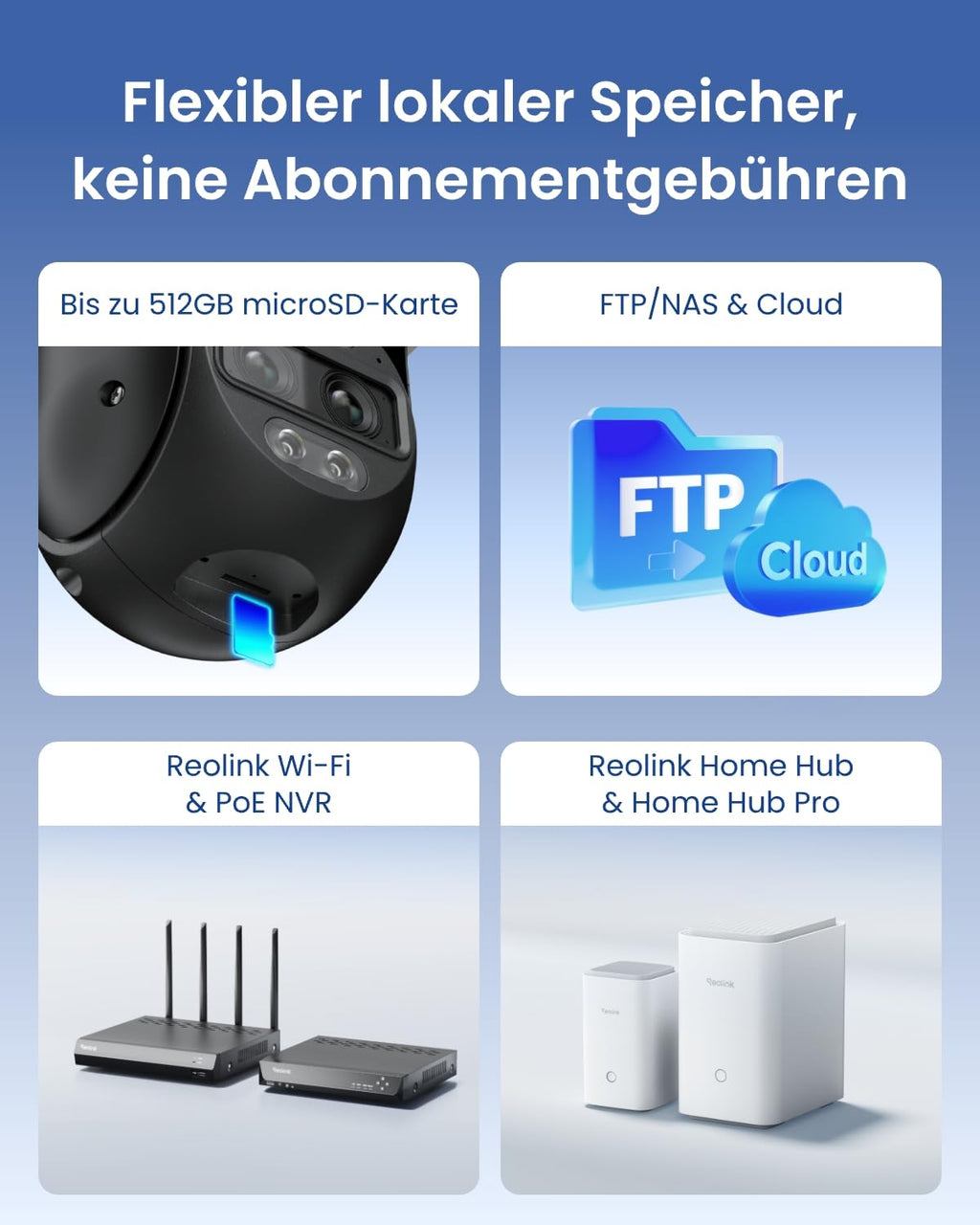 4K PTZ Überwachungskamera Außen mit Auto-Tracking, 6-fachem Hybrid-Zoom und Dual-Band Wi-Fi 6 für 360° Rundumsicht