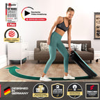 Vibrationsplatte mit leiser Motor, 180 Stufen und 7+1 Programmen inkl. Yoga, Bluetooth-Lautsprecher und Fernbedienung