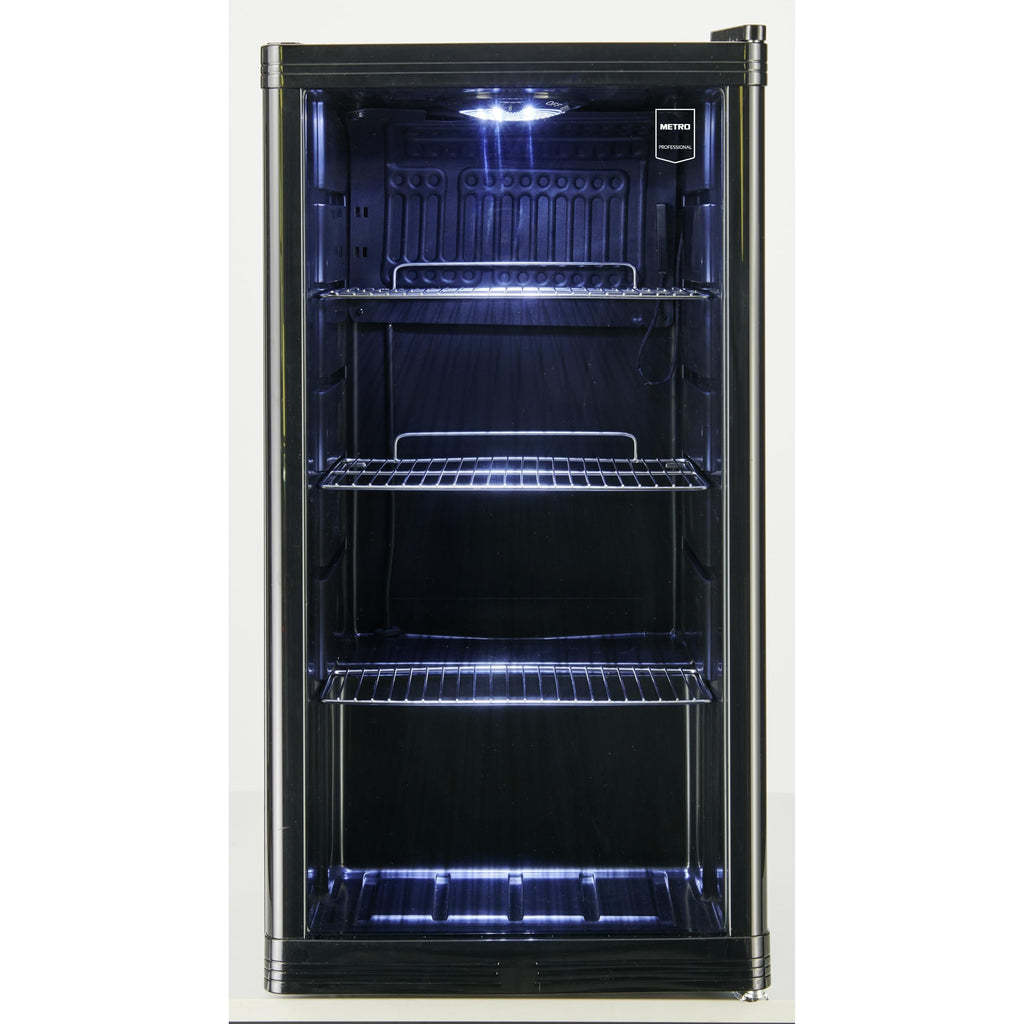 Réfrigérateur à boissons GPC1088 88L porte en verre réversible éclairage LED refroidissement statique