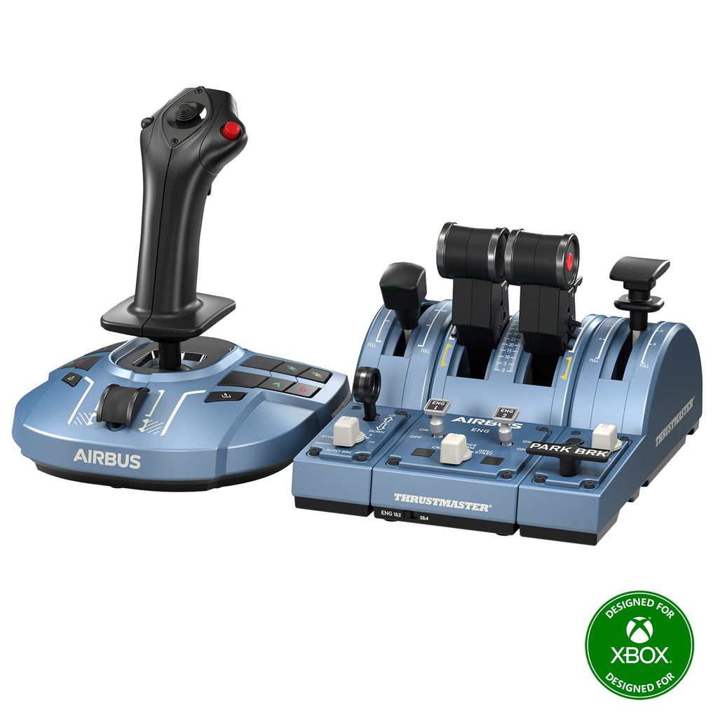 Flugsimulator-Set Xbox PC A320 Sidestick Schubhebel-Quadrant 1:1-Replik mit H.E.A.R.T-Magnetsensoren