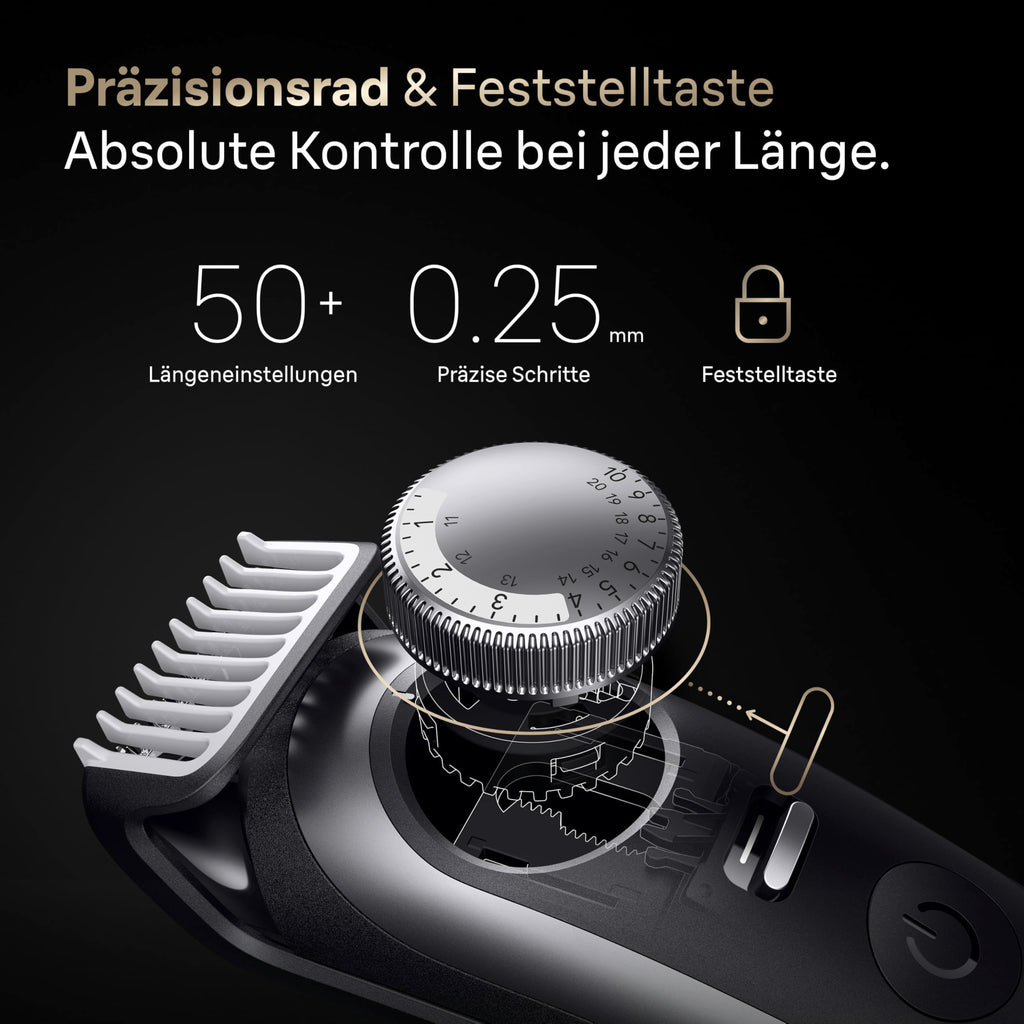Kabelloser Barttrimmer Series 9 BT9545 für Herren mit PowerBoost, AutoSense und 52 Längeneinstellungen, Chrom
