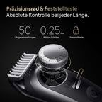 Kabelloser Barttrimmer Series 9 BT9545 für Herren mit PowerBoost, AutoSense und 52 Längeneinstellungen, Chrom