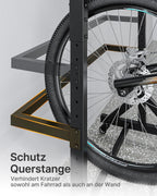 Freistehender Fahrradständer für 5 Fahrräder, Schwerlast bis 160 kg, höhenverstellbar mit Rollen