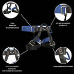 Klettersteig-Komplettset mit Helm Toxo 3.0 und Attac Set, für 40-120 kg, aus Aluminium