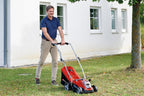 Tondeuse à gazon sans fil GE-CM 18/33 Li Power X-Change 18V largeur de coupe 33 cm avec batterie 4,0 Ah et chargeur