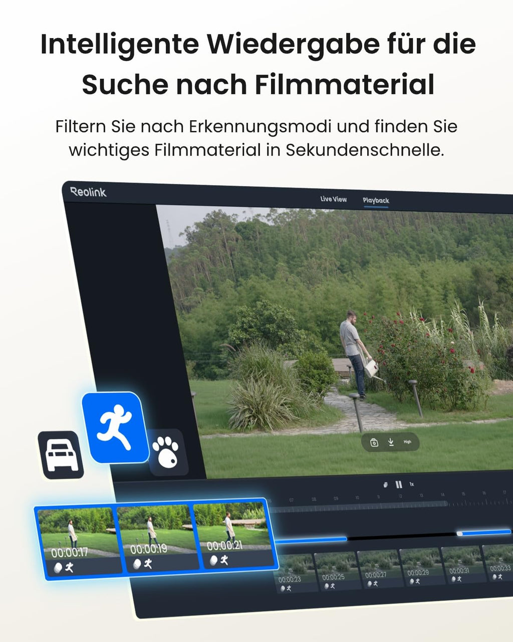 8-Kanal-PoE-NVR Überwachungsrekorder mit 2TB Festplatte, RLN8-410, für bis zu 12 Kameras