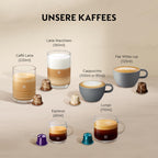 Kaffeemaschine Gran Lattissima mit Milchaufschäumer, 1,3 L, weiß, für 9 Kaffee- und Milchgetränke