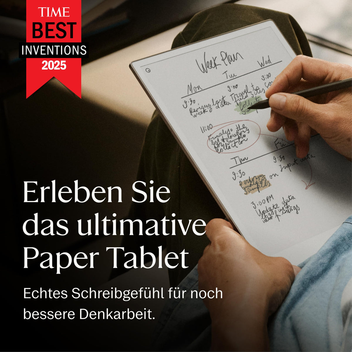E-Ink-Tablet Paper Pro 11,8 Zoll Farbdisplay 64 GB 2 GB RAM Marker Plus 2160 x 1620 Pixel Linux USB-C Grau
