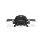 Kompakter Gasgrill Q 1200N mit klappbaren Seitentischen und 2,93 kW Brenner, schwarz