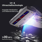 Milbensauger BX7 Pro mit 700 W, UV-C-Licht und Ultraschall, 16 kPa Absaugung für Matratze, Sofa und Bett