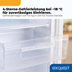 Gefrierschrank 91 l mit 4 Gefrierschubladen, GS512-040E, 4-Sterne, 85,5 x 55 x 58 cm, weiß