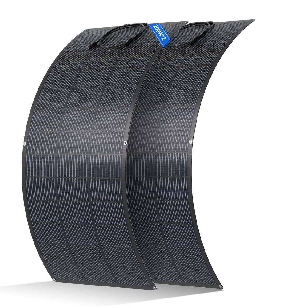 Flexibles 400W Solarmodul Monokristallin mit 25% Wirkungsgrad und ETFE-Beschichtung, 2x200W