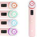 Appareil de soin du visage Age-R Booster Pro 6-en-1 avec massage facial technologie de soin de la peau rechargeable couleur rose
